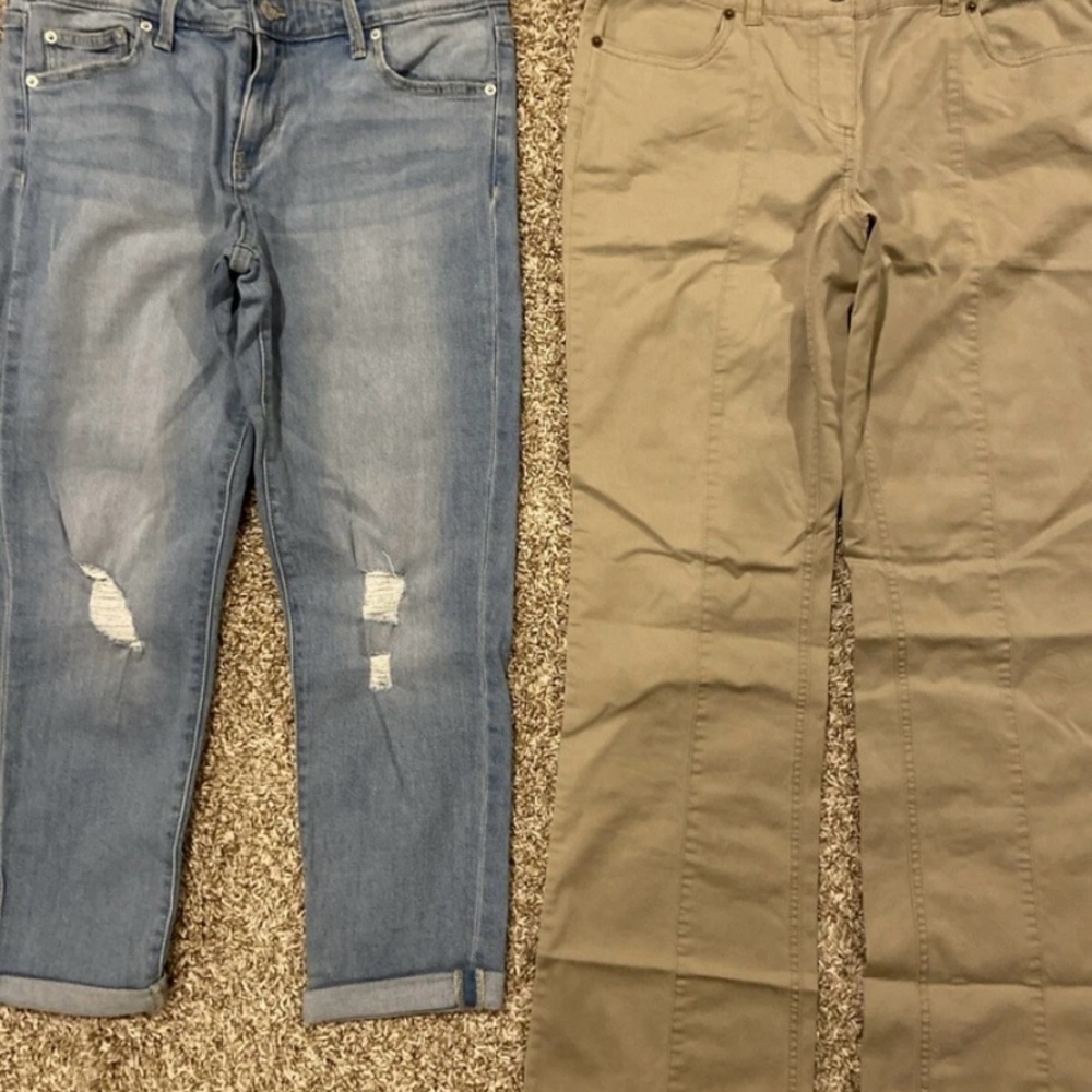 Lot Of 2 Womens Pants Size 8 GAP , London Jean